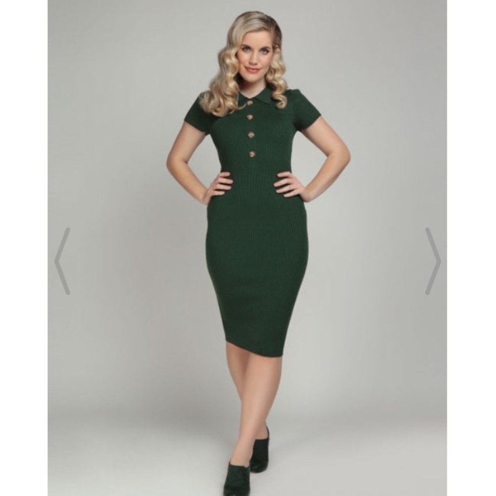 Collectif Mainline Maya Knitted Pencil Dress